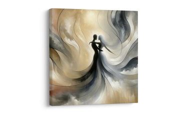 OBRAZ ELEGANTNÍ TANEC V MLZE - OBRAZY LÁSKA - OBRAZY