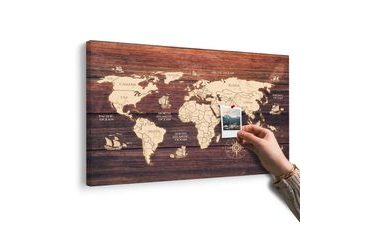 TABLOU PE PLUTĂ HARTA PE LEMN - TABLOURI PE PLUTĂ - TABLOURI