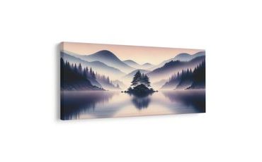 WANDBILD RUHIGER SEE IN DEN BERGEN - BILDER SEEN - BILDER