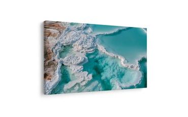 TABLEAU SUR TOILE – LAGUNES SALÉES TURQUOISE - TABLEAUX DE LA MER ET DE LA PLAGE - TABLEAUX
