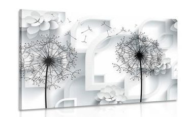 Picture dandelion in a modern design