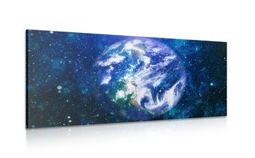 CANVAS PRINT PLANET EARTH - PICTURES OF SPACE AND STARS - PICTURES