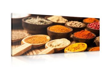 CANVAS PRINT SPICES AND HERBS - PICTURES OF FOOD AND DRINKS - PICTURES