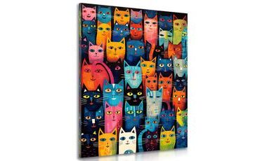 Wandbild Katzenkollektion