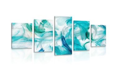 5-DÍLNÝ OBRAZ ZELENÉ PÍRKA - OBRAZY ZÁTIŠÍ - OBRAZY