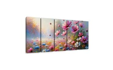 5-DÍLNÝ OBRAZ ROZKVETLÁ LOUKA - PICTURES OF FIELDS AND MEADOWS - PICTURES