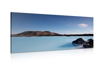 CANVAS PRINT BLUE LAGOON - PICTURES OF NATURE AND LANDSCAPE - PICTURES