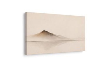 TABLEAU SUR TOILE – SILENCE MONTAGNARD DANS LA BRUME - TABLEAUX DE MONTAGNE - TABLEAUX