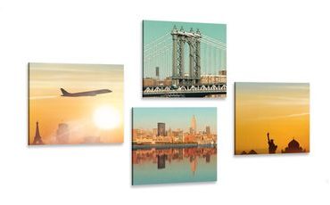 SET OBRAZŮ CESTA DO NEW YORKU - SESTAVY OBRAZŮ - OBRAZY