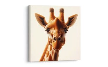 OBRAZ DETAILNÍ POHLED ŽIRAFY - OBRAZY ZEBRY A ŽIRAFY - OBRAZY