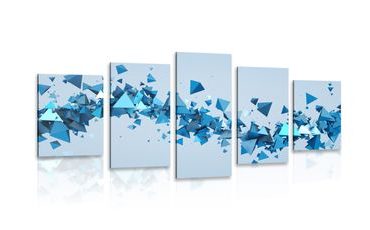 5-DÍLNÝ OBRAZ LÉTAJÍCÍ VZORY - ABSTRAKTNÍ OBRAZY - OBRAZY