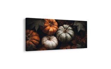 SLIKA BUČE V JESENSKEM LISTJU - SLIKE TIHOŽITJE - SLIKE