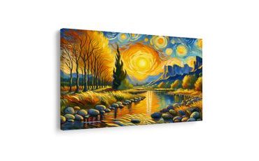 OBRAZ SLUNCE NAD ŘEKOU - OBRAZY VÝCHOD A ZÁPAD SLUNCE - OBRAZY