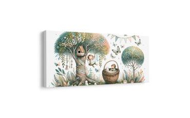 OBRAZ DĚTSKÁ HOUPAČKA V KORUNĚ STROMU - CHILDREN'S PICTURES OF FAIRY-TALE CREATURES - PICTURES