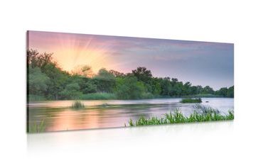 QUADRO ALBA SUL FIUME - QUADRI DI NATURA E PAESAGGIO - QUADRI