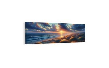 OBRAZ TICHO MEZI VLNAMI A TRÁVOU - OBRAZY VÝCHOD A ZÁPAD SLUNCE - OBRAZY