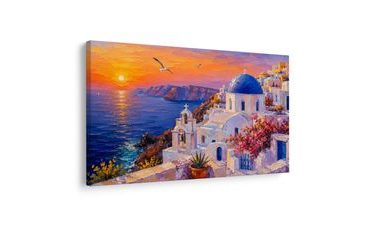 WANDBILD BLAUE KUPPEL ÜBER DEM MEER - BILDER MEER UND STRAND - BILDER