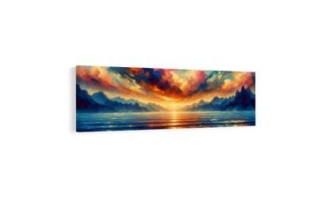 KÉP NYUGODT VÍZTÜKÖR NAPLEMENTEKOR - NAPFELKELTÉT ÉS NAPNYUGTÁT ÁBRÁZOLÓ KÉPEK - KÉPEK