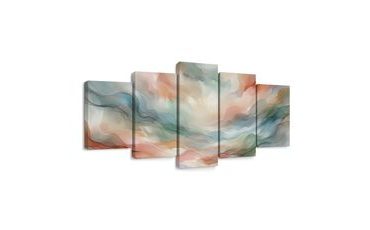 5-DÍLNÝ OBRAZ PASTELOVÁ KRAJINA SNŮ - ABSTRAKTNÍ OBRAZY - OBRAZY
