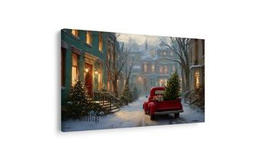 VÁNOČNÍ OBRAZ AUTO SPLNĚNÝCH PŘÁNÍ - VÁNOČNÍ A ZIMNÍ OBRAZY - OBRAZY