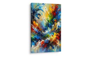 OBRAZ VÍR ENERGIE A BAREV - ABSTRAKTNÍ OBRAZY - OBRAZY