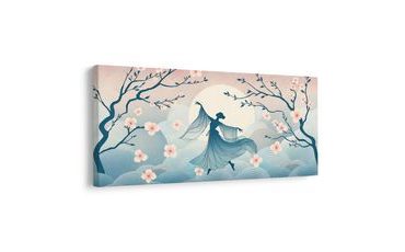 OBRAZ SILUETA TANEČNICE MEZI SAKURAMI - PICTURES OF WOMEN - PICTURES