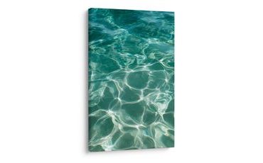 TABLEAU SUR TOILE – REFLETS DU SOLEIL SUR L’EAU - TABLEAUX DE LA MER ET DE LA PLAGE - TABLEAUX