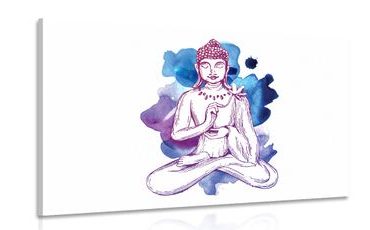 WANDBILD ILLUSTRATION VON BUDDHA - BILDER MIT FENG SHUI-MOTIVEN - BILDER