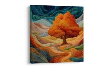 OBRAZ BAREVNÝ STROM ŽIVOTA V PŘÍRODĚ - OBRAZY STROMY ŽIVOTA - OBRAZY