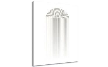 OBRAZ MINIMALISTICKÁ DUHA MID-CENTURY - ABSTRAKTNÍ OBRAZY - OBRAZY