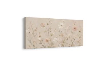 TABLEAU SUR TOILE – DOUCE CARESSE FLORALE - TABLEAUX DE FLEURS - TABLEAUX