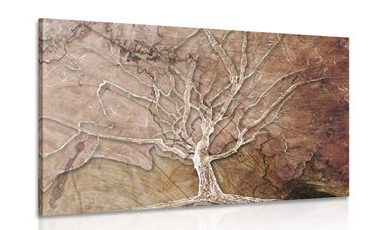 Obraz koruna stromu s abstraktním nádechem