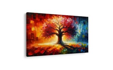 OBRAZ STROM ŽIVOTA V BARVÁCH DUHY - OBRAZY STROMY ŽIVOTA - OBRAZY