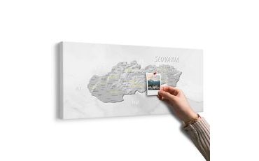 PARAFA KÉP VISSZAFOGOTT SZÜRKE-SÁRGA SZLOVÁKIA TÉRKÉPE - PARAFA KÉPEK - KÉPEK