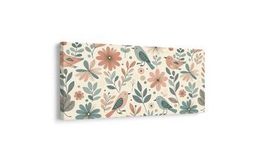 OBRAZ PTÁCI V ROZKVETLÉ PŘÍRODĚ - OBRAZY KVĚTŮ - OBRAZY