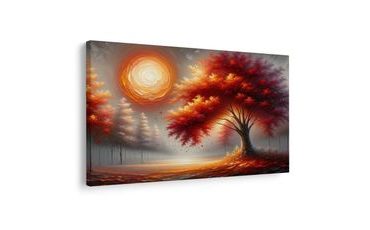 KÉP TÜZES ÉLETFA ŐSZI NAPFÉNYBEN - ÉLETFÁK KÉPEK - KÉPEK