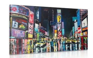 TABLEAU SUR TOILE – NEW YORK COLORÉ - TABLEAUX DE LA VILLE - TABLEAUX