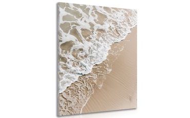 WANDBILD BEIGER STRAND - BILDER MEER UND STRAND - BILDER