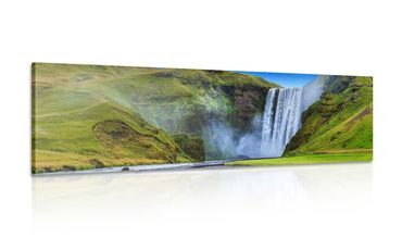 QUADRO DI UN'ICONICA CASCATA IN ISLANDA - QUADRI CASCATA - QUADRI