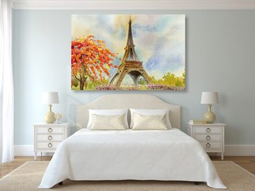 Obraz Eiffelova veža v pastelových farbách