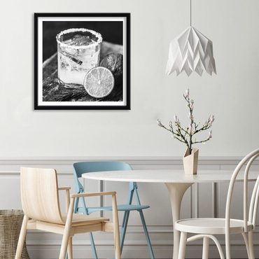 Obraz s rámom svieži citrónový drink
