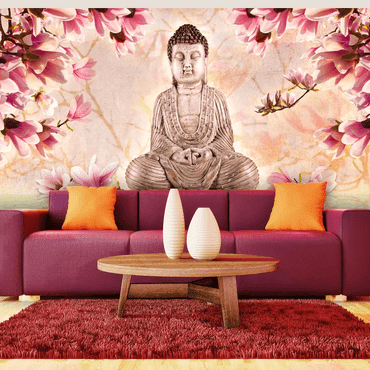 Fototapeta Buddha obklopený květinami 