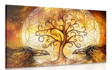 Obraz magický strom života - detail
