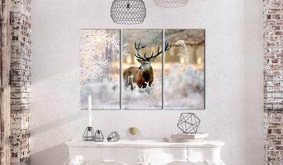 3-dielny obraz jeleň v zime