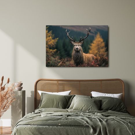 OBRAZ MAJESTÁTNÍ JELEN V LESE - OBRAZY JELENI - OBRAZY