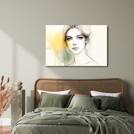 WANDBILD MÄDCHEN MIT ZAUBERHAFTEM BLICK - WANDBILDER FRAUEN - BILDER