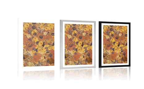 POSTER – ASTRAZIONE ISPIRATA A G. KLIMT - ASTRATTO E MODELLATO - POSTER