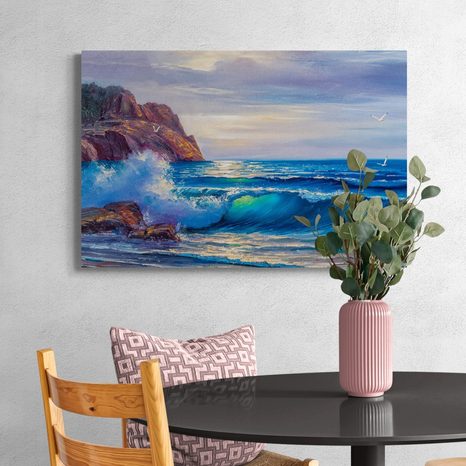 WANDBILD MORGEN AM MEER - BILDER VON NATUR UND LANDSCHAFT - BILDER