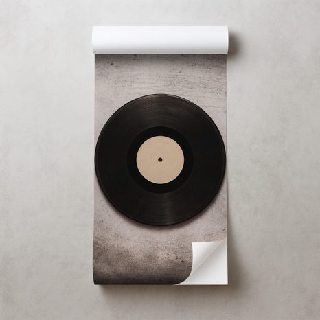 SAMOLEPILNA FOTOTAPETA VINILNA PLOŠČA S PRIBOROM - GLASBENE FOTOTAPETE - TAPETE