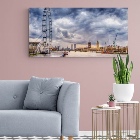 WANDBILD EINZIGARTIGES LONDON UND DIE THEMSE - BILDER VON STÄDTEN - BILDER